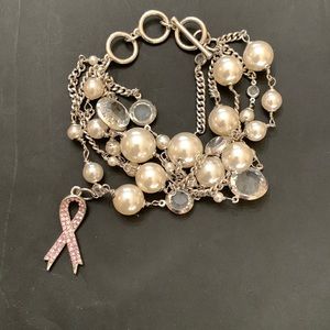 🌺🌺🌺LIKE NEW!! Chicos Breast Cancer Awareness Bracelet 💝